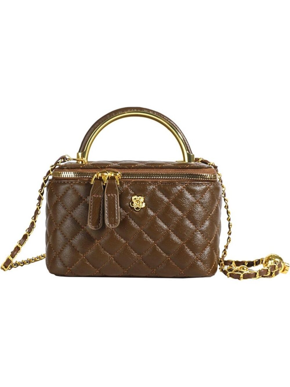 Chic Mini Quilted Square Box Bag for Women | Stylish Handbag & Crossbody Purse